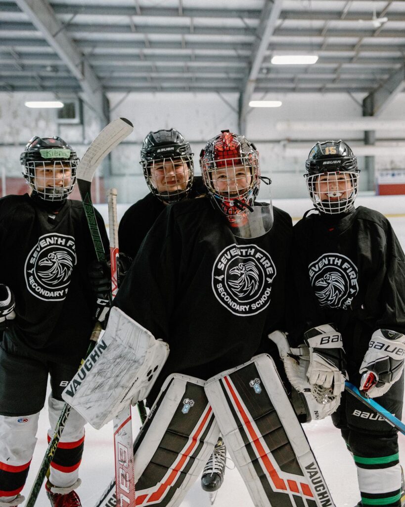 seventh-fire-four-girls-playing-hockey
