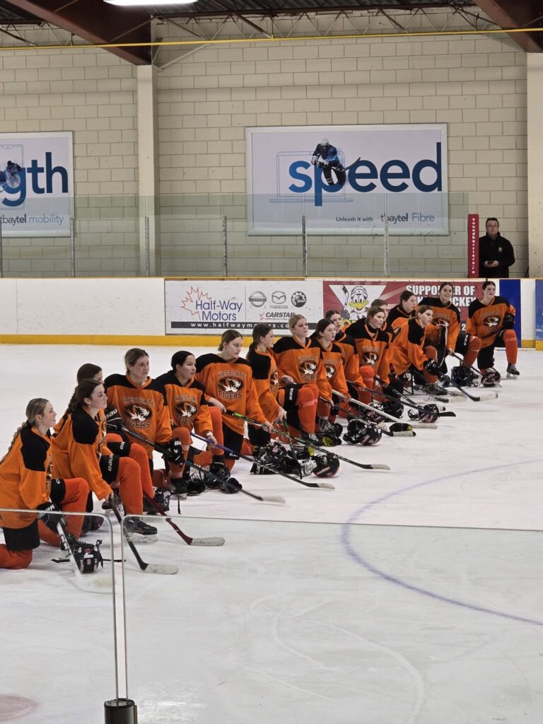 westgate-girls-hockey-team-lined-up-on-ice